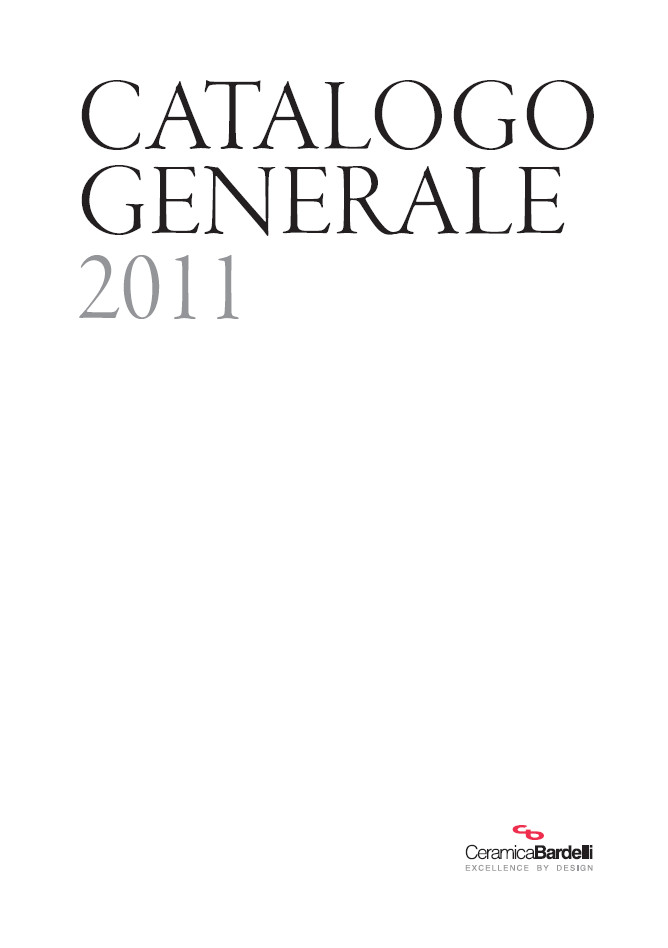 Ceramiche Bardelli - Generalni Katalog 2011