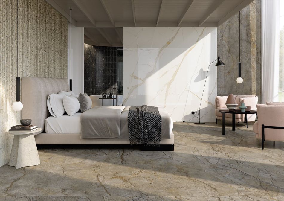 Marca Corona - River Grey I Calacatta Oro Fino