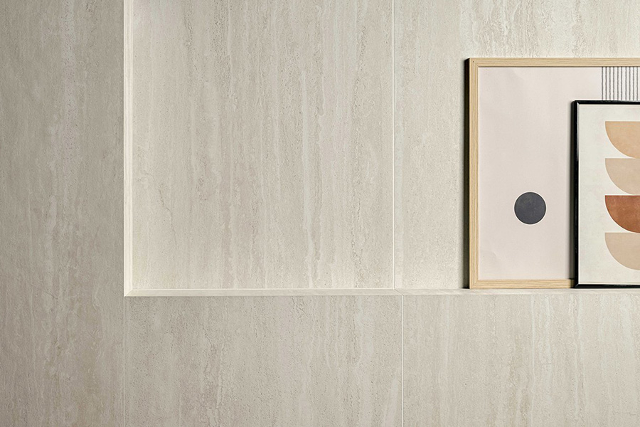 Marca Corona - Scultorea Delicata - Travertino Bianco - 60x120 cm Mat 